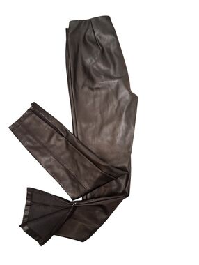 Charlotte Russe Black Faux Leather Skinny Pants